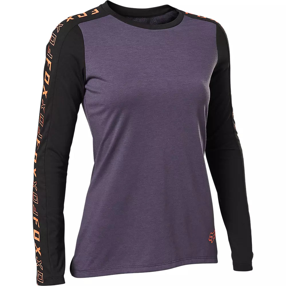 Polera Bicicleta Mujer Ranger Drirelease Manga Larga Negro Fox