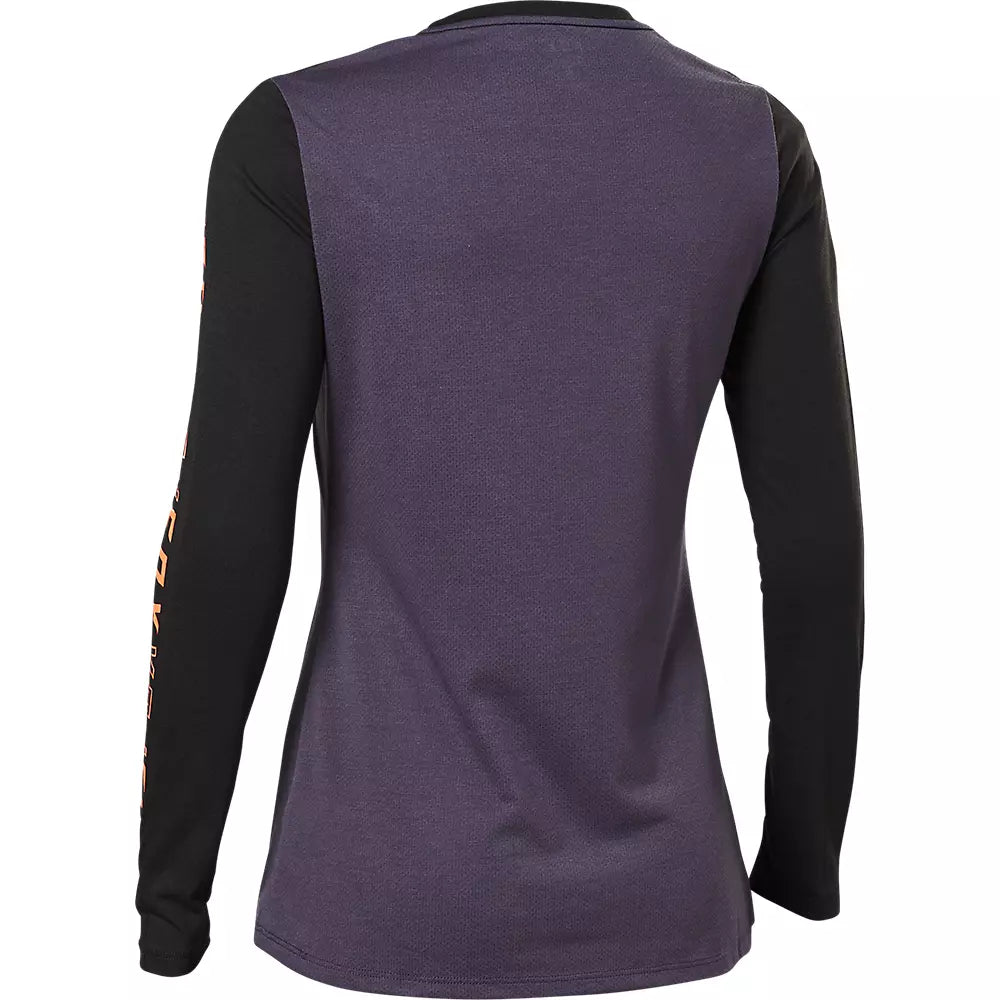 Polera Bicicleta Mujer Ranger Drirelease Manga Larga Negro Fox