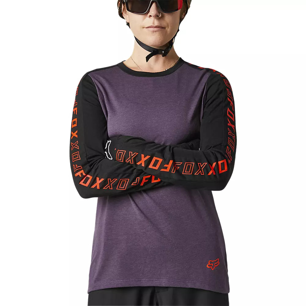 Polera Bicicleta Mujer Ranger Drirelease Manga Larga Negro Fox