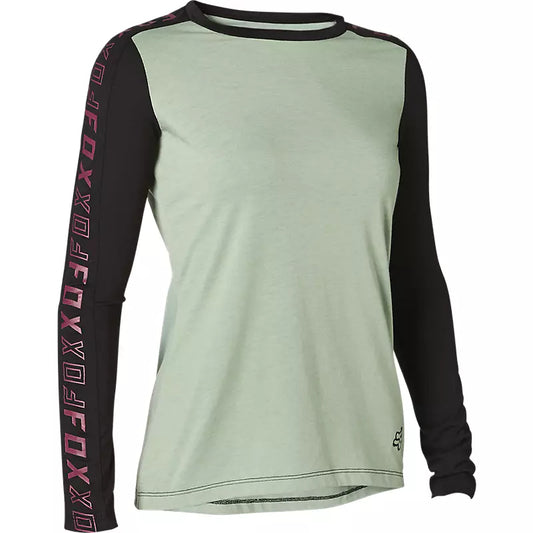 Polera Bicicleta Mujer Ranger Drirelease Manga Larga Gris Fox