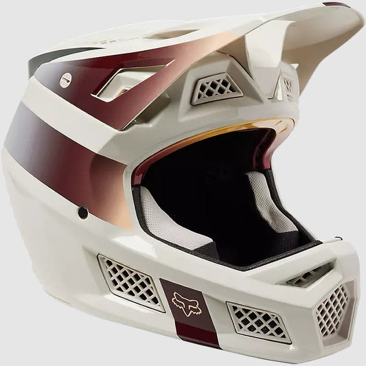 Casco Bicicleta Rampage Pro Carbon MIPS® Blanco/Cafe Fox