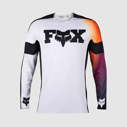 Polera Moto 360 Streak Blanco Fox