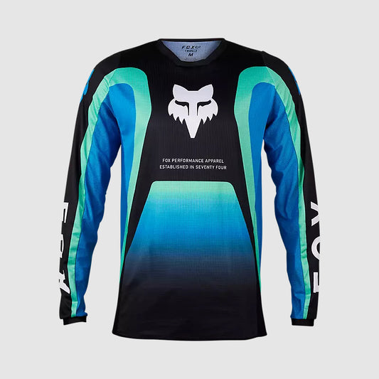 Polera Moto 180 Ballast Negro/Azul Fox