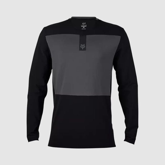 Polera Moto Defend Off Road Manga Larga Negro Fox