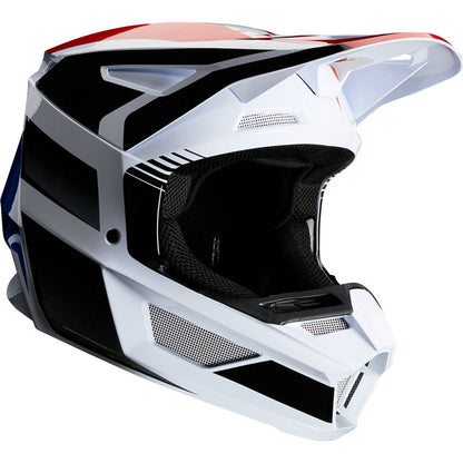 Casco Moto Niño V2 Hayl Azul/Rojo Fox