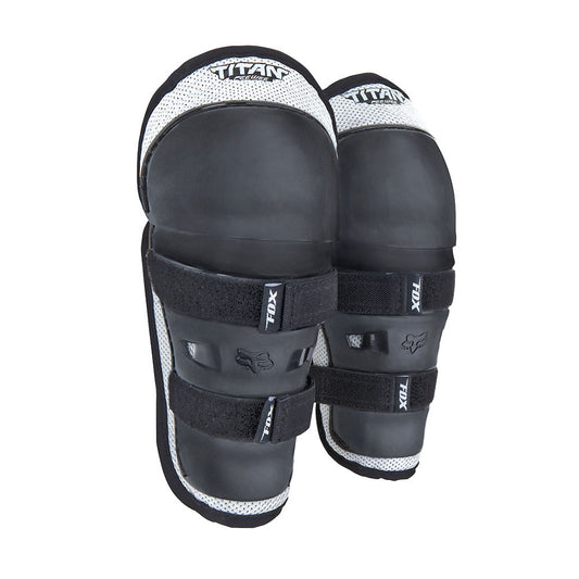 Rodilleras Moto Infantil Titan Negro Plata Fox