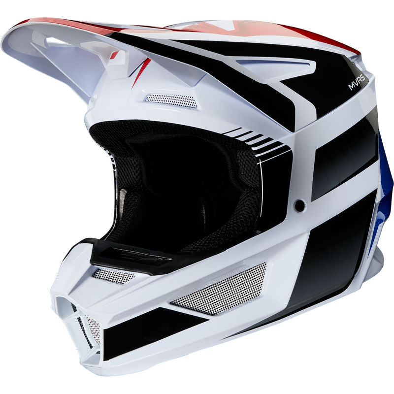 Casco Moto Niño V2 Hayl Azul/Rojo Fox