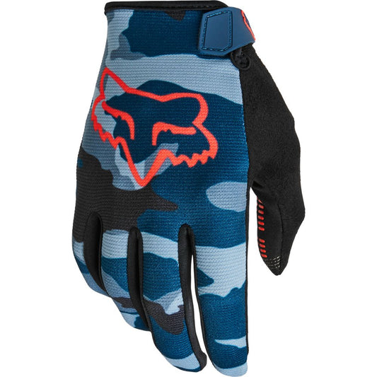 Guantes Bicicleta Ranger Azul/Camo Fox