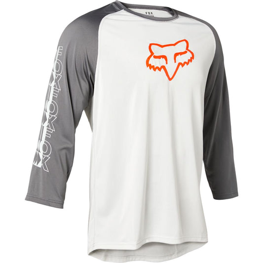 Polera Bicicleta Ranger Vibe 3/4 Blanco/Gris Fox