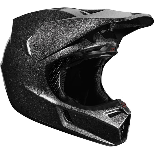 Casco Moto V3 Baz Negro Brillante Fox