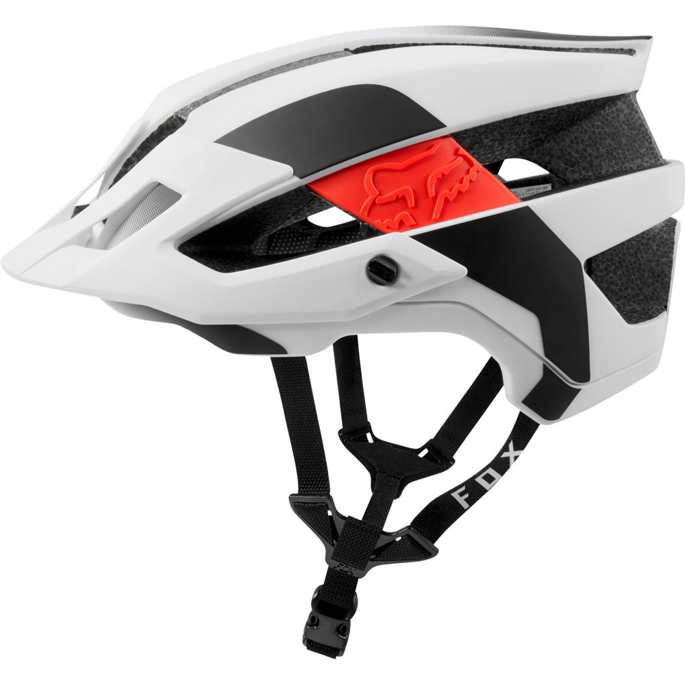 Casco Bicicleta Flux Mips Conduit Blanco Rojo Fox