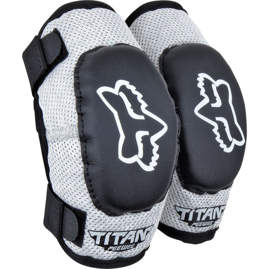 Coderas Moto Infantil Titan Elbow 4-5 años Negro Plata Fox