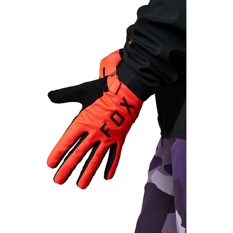 Guantes Bicicleta Mujer Ranger Gel Naranja Fox