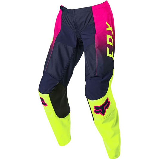 Pantalon Moto Niña 180 Voke Amarillo Fluor Fox