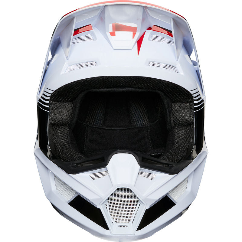 Casco Moto Niño V2 Hayl Azul/Rojo Fox