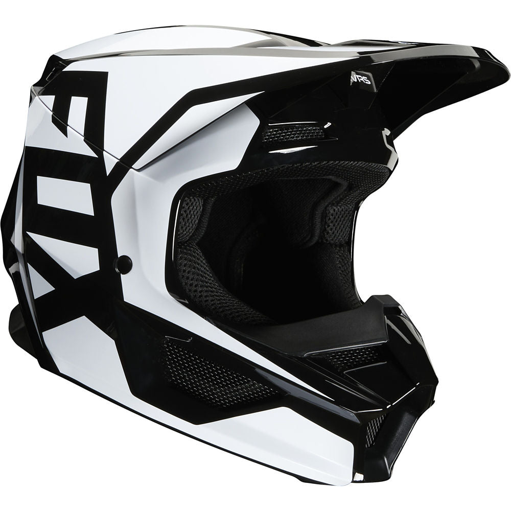 Casco Moto Niño V1 Prix Negro Fox