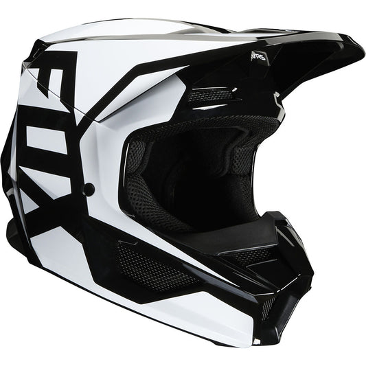 Casco Moto Niño V1 Prix Negro Fox