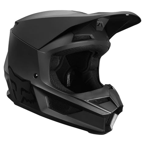 Casco Moto Niño V1 Negro Matte Fox