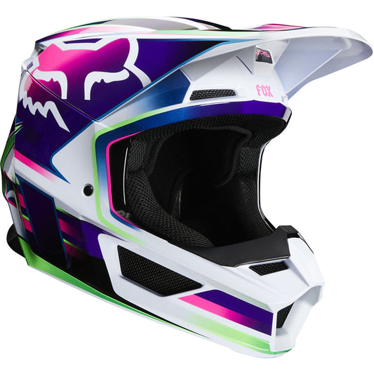 Casco Moto Niño V1 Gama Multicolor Fox