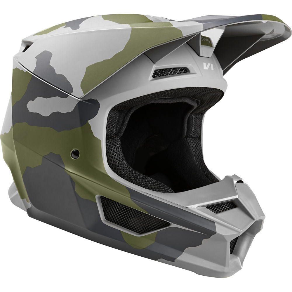 Casco Moto Niño V1 Przm Camo Fox