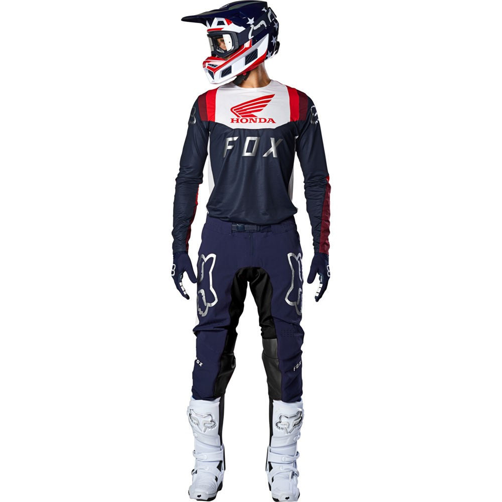 Pantalon Moto Flexair Honda Azul Marino Fox