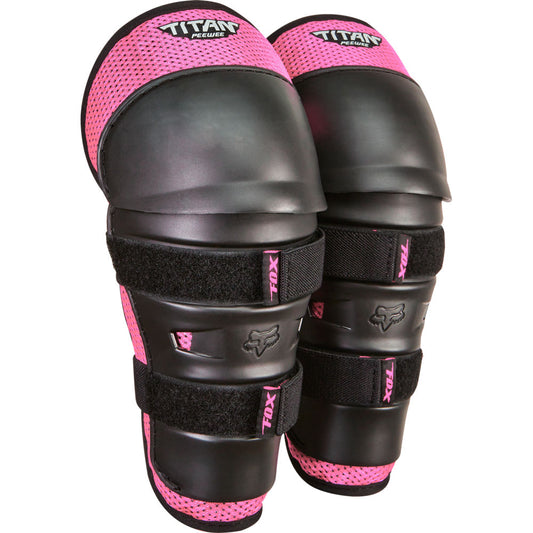 Rodilleras Moto Infantil Titan Knee Shin Grd Rosado Fox