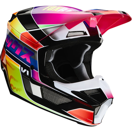 Casco Moto Niño V1 Yorr Multicolor Fox