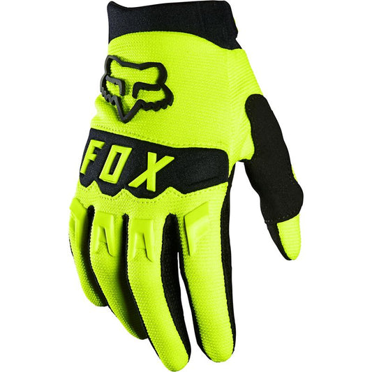 Guantes Moto Niño Dirtpaw Amarillo Fluor Fox