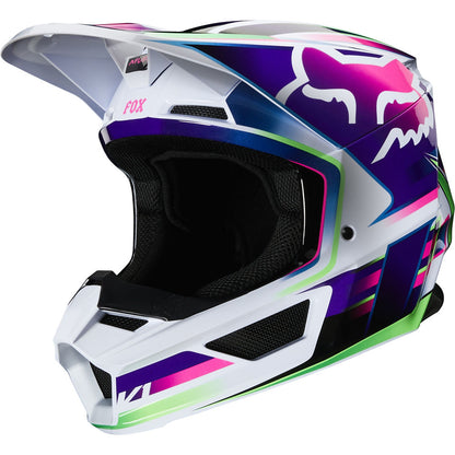 Casco Moto Niño V1 Gama Multicolor Fox