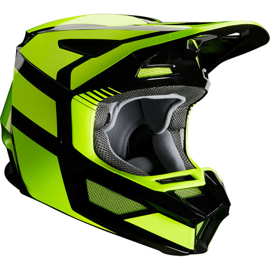 Casco Moto Niño V2 Hayl Amarillo Fox