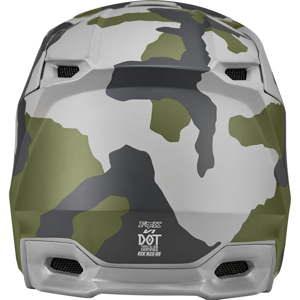 Casco Moto Niño V1 Przm Camo Fox