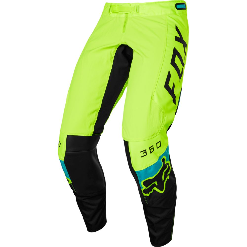 Pantalon Moto Niño 360 Dier Amarillo Fox