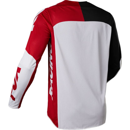 Polera Moto 360 Paddox Blanco/Rojo Fox