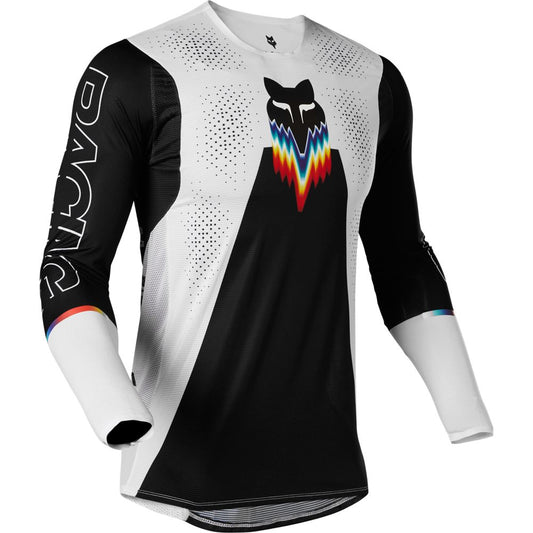 Polera Moto Flexair Relm Negro/Blanco Fox