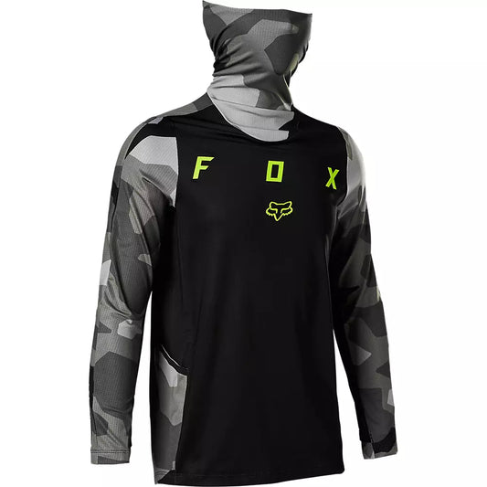 Polera Moto Niño Ranger Drive Camo Negro Fox