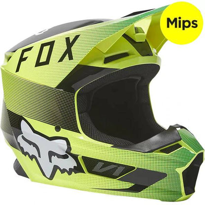 Casco Moto V1 Ridl Amarillo Fox