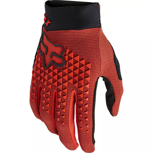 Guantes Bicicleta Niño Defend Rojo Fox