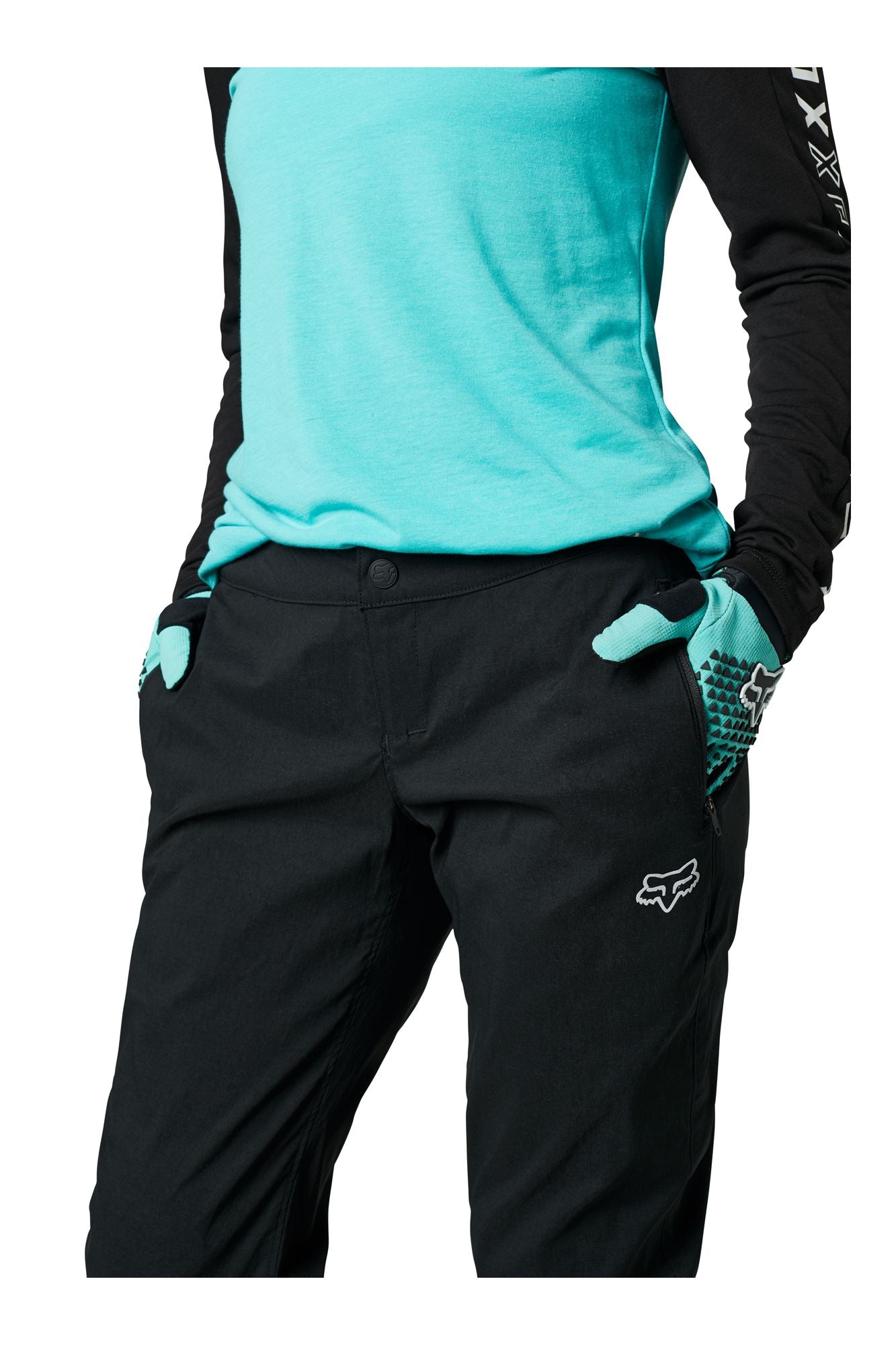 Pantalon Bicicleta Mujer Ranger Negro Fox