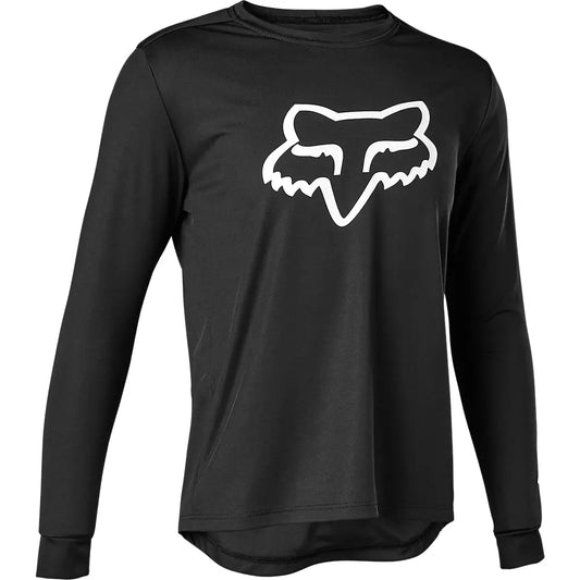 Polera Bicicleta Niño Ranger Manga Larga Negro Fox