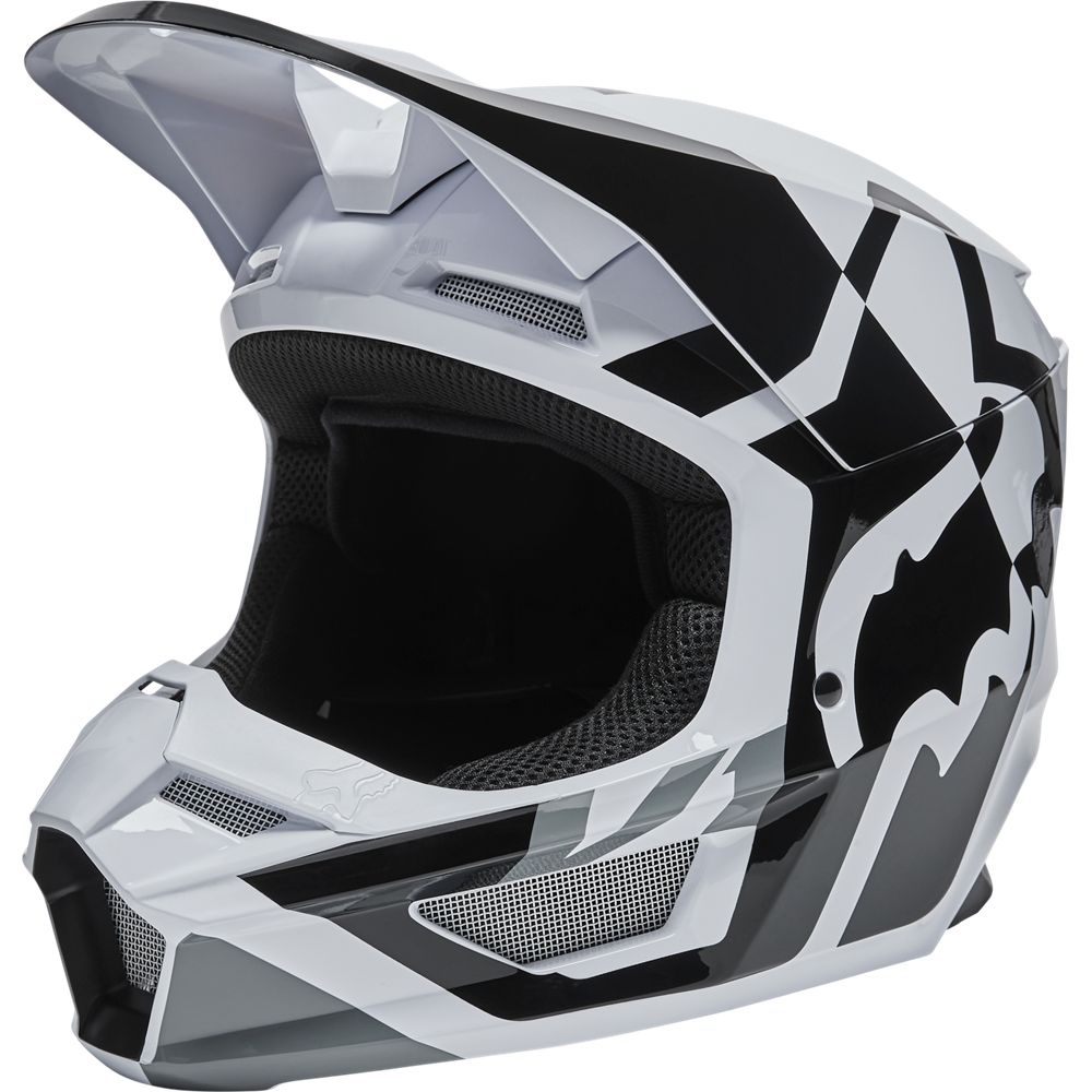 Casco Moto V1 Lux Blanco Fox