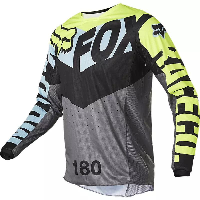 Polera Moto 180 Trice Gris/Amarillo Fox