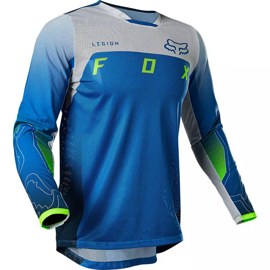 Polera Moto Legion Air Scanz Azul Fox