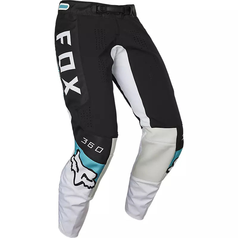 Pantalon Moto 360 Diera Negro/Blanco Fox