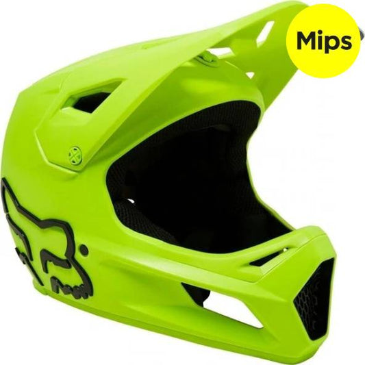 Casco Bicicleta Rampage Amarillo Fox