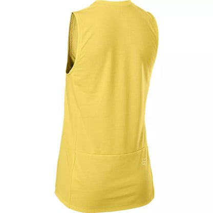 Polera Bicicleta Mujer Ranger Drirelease® Sin Mangas Amarillo Fox