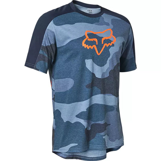 Polera Bicicleta Ranger Drirelease Camo Azul Fox