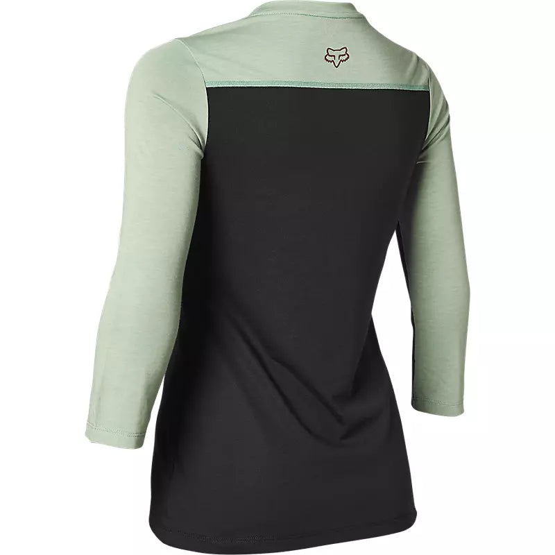 Polera Bicicleta Mujer Ranger Drirelease 3/4 Negro Fox