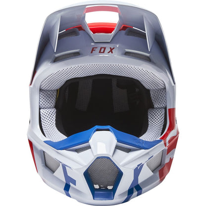 Casco Moto V1 Skew Blanco Fox