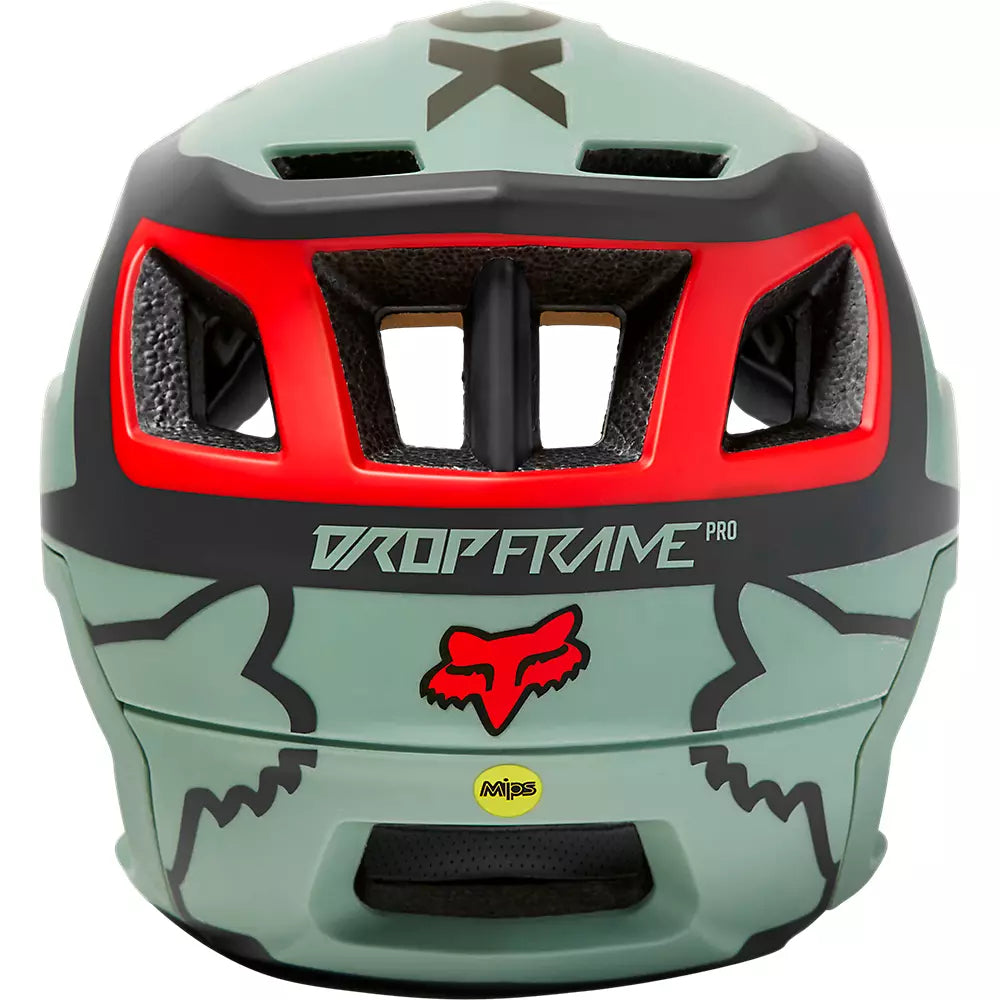 Casco Bicicleta Dropframe Pro Dvide Verde Fox