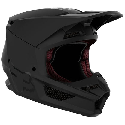 Casco Moto V1 Niño Negro Matte Fox